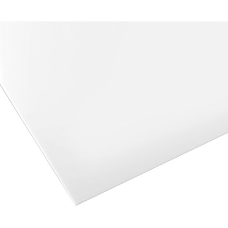 Feuille de polystyrène transparent 50x50 cm – Épaisseur 4 mm – Pour signalisation chantier – Protection visibilité – Polimark