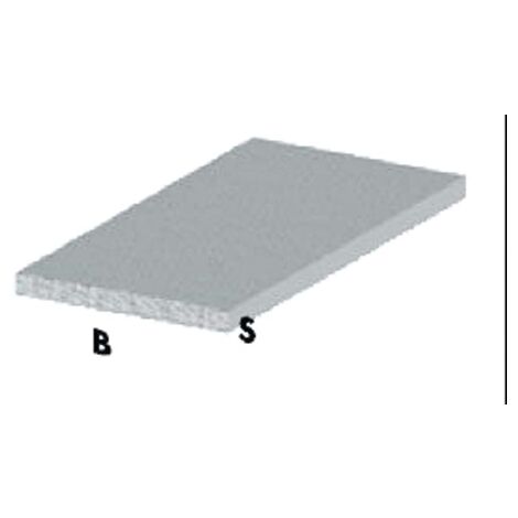 profil plat cm 100 h argent profilA  aluminium 15x2 mm barre de tige