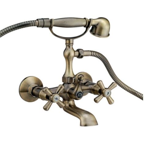 Mitigeur de baignoire sA rie Sofia bronze bronzA en forme de croix 139B bronze (1/3)