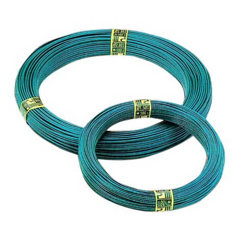 Italfence - Filo di ferro plastificato verde per recinzioni, 100 metri (Disponibili vari diametri) [1,50mm