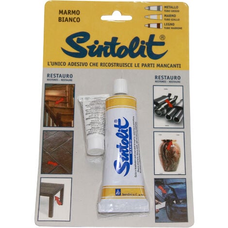 Tube Sintolit 60 ml de remplissage pour marbre cA ramique porcelaine blanche