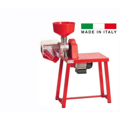 Presse-tomates électrique 400W – Moteur asynchrone 0,45Hp – Production 250 kg/h – Corps en aluminium moulé pour aliments – Palumbo