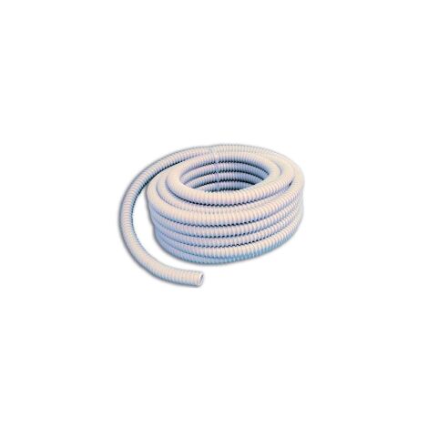 Gaine Spirale Flexible Grise M Tube Ondula Pvc Mm