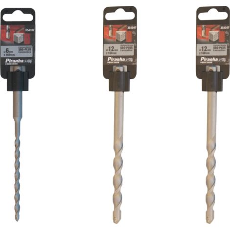 Piranha X54047-QZ Foret De Maçonnerie Compatible SDS 12 Mm