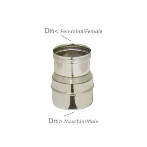 Aile de rA duction pour conduit mA le 300 mm femelle Acier inoxydable de 250 mm