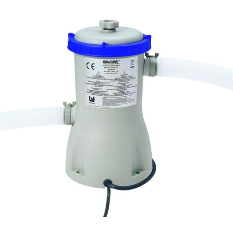Bestway – Pompe pour piscine 3028 lt/h – Débit max 3028 lt/h – Compatible pour piscines jusqu'à 30 m³ – Moteur puissant 600W