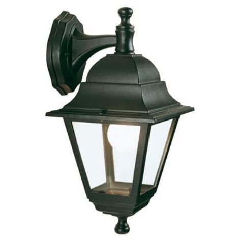 Applique lanterne descendante E27 60W noire pour extA rieur (1/5)