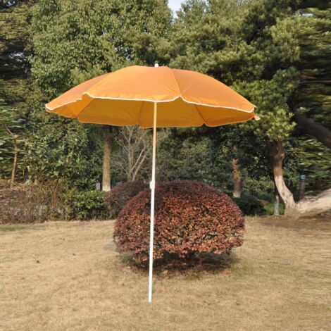 Parasol de plage   180 cm mat en acier de couleurs assorties pour la mer et la piscine