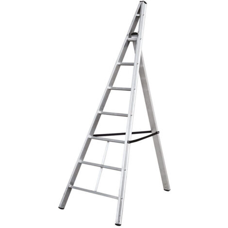 Echelle fruitière 2,4m/2,8m en aluminium de verger 6 échelons (1/4)