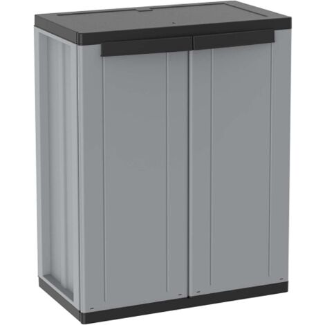 Idroweb – Armoire d'atelier pleine hauteur 85 cm – Polypropylène – 2 portes – Dimensions 68x37,5 cm – Usage intérieur et extérieur - cm68x38x85H