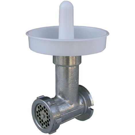 Hachoir à viande professionnel en aluminium – Puissance 1200W – Hélice en fonte auto-affûtante – Plaque acier trempé 6mm – Reber