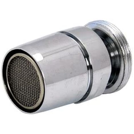 Ae'rateur en laiton chrome' avec joint 24 mm x 1" male