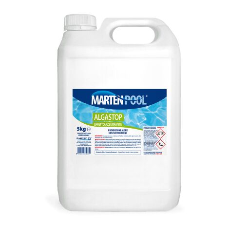 Liquide d&39algues 5 litres Bouteille Algastop de 5 kg pour eau de piscine