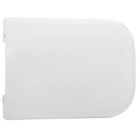 Abattant de WC thermodurcissable blanc Rak Ceramics Metropolitan 44,3 x 34,5 cm avec charnie'res fixes type C