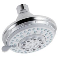 Pomme de douche 5 jets Mod. 12613 pomme de douche diame'tre 100 mm avec syste'me anticalcaire chrome'