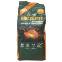 GMR briquettes de charbon de bois 3 kg de qualite' supe'rieure pour barbecue, barbecue, barbecue, feu de jardin