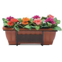 bac A fleurs Balconi fioriti vase rectangulaire 50 cm en fer forgA pour balcon