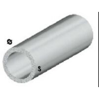 Profile' tube rond 100 cm h argent argent 25x1 mm profile's aluminium