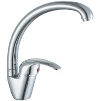 Robinet de lavabo mA langeur europA en A bec haut chrome A levier unique