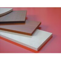 5 x MENSOLA SQUADRATA FRASSINO BIANCO 50X1,8X100 CM