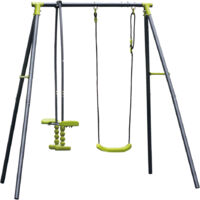 Balançoire Avec Porteur 'Baby Swing Set' 3 Places - Cm 269 X 153 X H 195