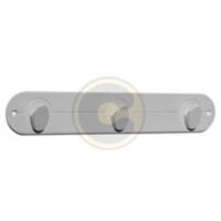 appendiabiti in allumina mezzaluna 3 posti xm 30x5,5h attaccapanni