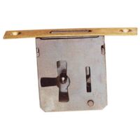 serrure pour meuble A insA rer A droite entrA e droite 35 mm fer laiton