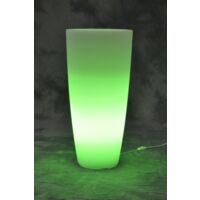 VASO STILO ROUND BRIGHT D 33X70CM LUCE VERDE