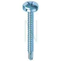 50 vis autoperceuses cross TC TA te cylindrique en acier de 3,5x25 mm
