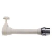 Buse de rechange avec paille blanche et douchette aA rateur chromA de 15 cm