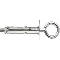 100 pz mini tasselli con occhiolo chiuso 6 mm acciaio zincocromato