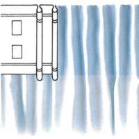 50 mt sangle Riflex 65 mm 2 cordons blancs rideaux rideaux rideaux