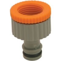 Prise Irrigo Art.3043 pour robinets 3/4" + re'duction a' raccord rapide irrigation jardin 1/2"