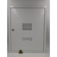 Porte pour compteur de mA thane en tA le galvanisA e 50x40 avec serrure et clA blanche