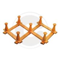 Cintre extensible en bois de hA tre 7 crochets 40 cm