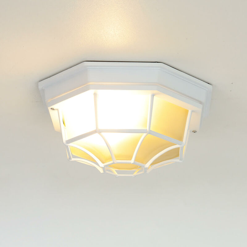 Lampada da esterno plafoniera applique e27 parete soffitto 220v giardino  29060