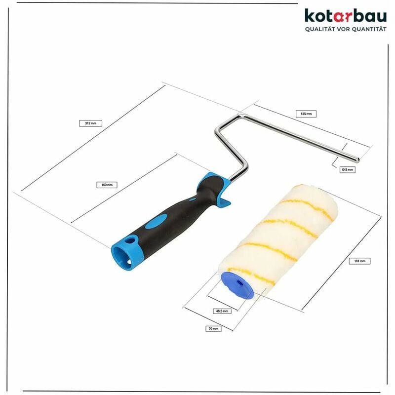 KOTARBAU® Pinceau rond de 70 mm - Pour travaux de rénovation : :  Bricolage