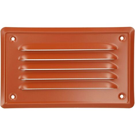 KOTARBAU Grille de Ventilation 165 x 100 mm Brique En Acier Galvanisé Grille D'aération avec Moustiquaire Résistante à la Corrosion