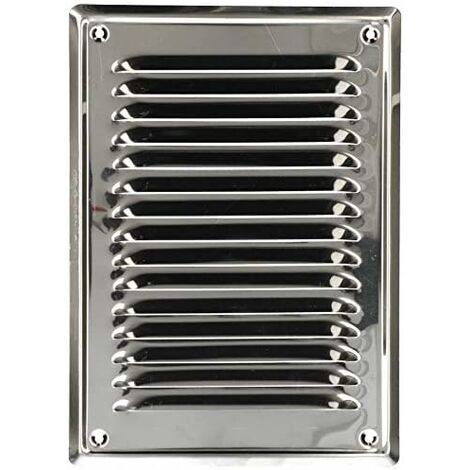 Kotarbau – Grille de ventilation 230 x 165 mm en acier inoxydable – Moustiquaire anti-insectes – Résistante aux intempéries – Protection pour ventilation