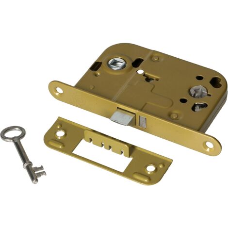 Kotarbau – Serrure à mortaiser 72/45 mm pour portes intérieures – Acier peint – Réversible – Installation simple – Sécurité renforcée