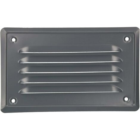 Kotarbau – Grille de ventilation 165 x 100 mm en acier galvanisé – Résistante à la corrosion – Moustiquaire anti-insectes – Pour intérieur et extérieur