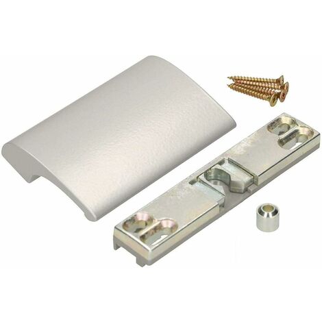 KOTARBAU Poignée de porte de balcon - En aluminium argenté - Poignée de porte de balcon - Sécurité fumeur - Poignée universelle