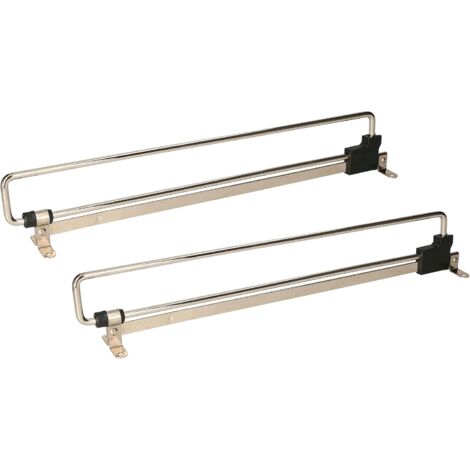 KOTARBAU® Lot de 2 tringles à vêtements extensibles 350 mm pour armoire