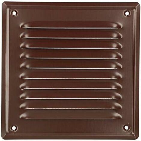 Kotarbau – Grille de ventilation 165 x 165 mm – Acier galvanisé résistant aux intempéries – Moustiquaire anti-insectes – Pour cheminées et façades