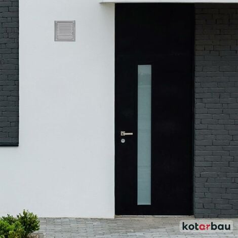 KOTARBAU Grille de Ventilation 165 x 165 mm en Acier Inoxydable Grille D'aération avec Moustiquaire Résistante à la Corrosion