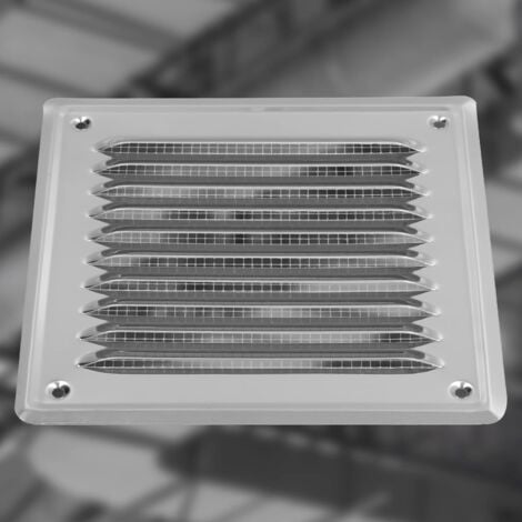 KOTARBAU Grille de Ventilation 165 x 165 mm en Acier Inoxydable Grille D'aération avec Moustiquaire Résistante à la Corrosion