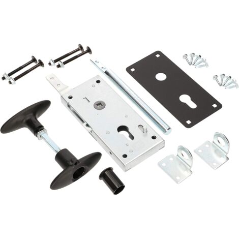 Kotarbau – Serrure de garage 200 mm – Acier galvanisé – Pour portes segmentées et battantes – Installation simple et rapide