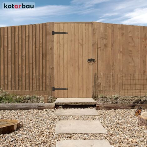 KOTARBAU Lot de 2 suspensions en croix de 150 mm - Pour porte de jardin - Revêtement par poudre (150 mm)