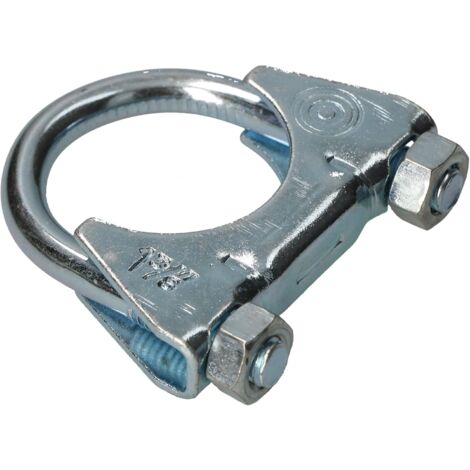 KOTARBAU - Lot de 2 colliers de serrage pour tuyau d'échappement - 36 mm - Pour montage d'antennes, de tuyaux, de mâts - Collier de serrage universel pour raccords de tuyaux