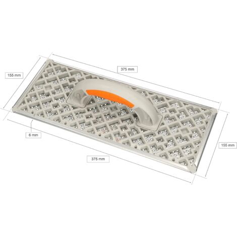 Moulin Râpe Planche à Poncer WDVS Meuleuse à Main Egalisierungsbrett Poignée Plastique - 395 X 175 Mm - Kunststoff